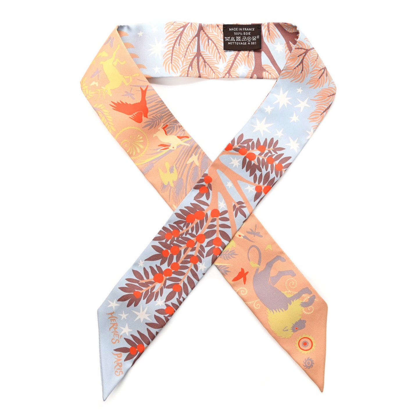 Silk Le Charme D Orphee Twilly Ciel Beige Rose