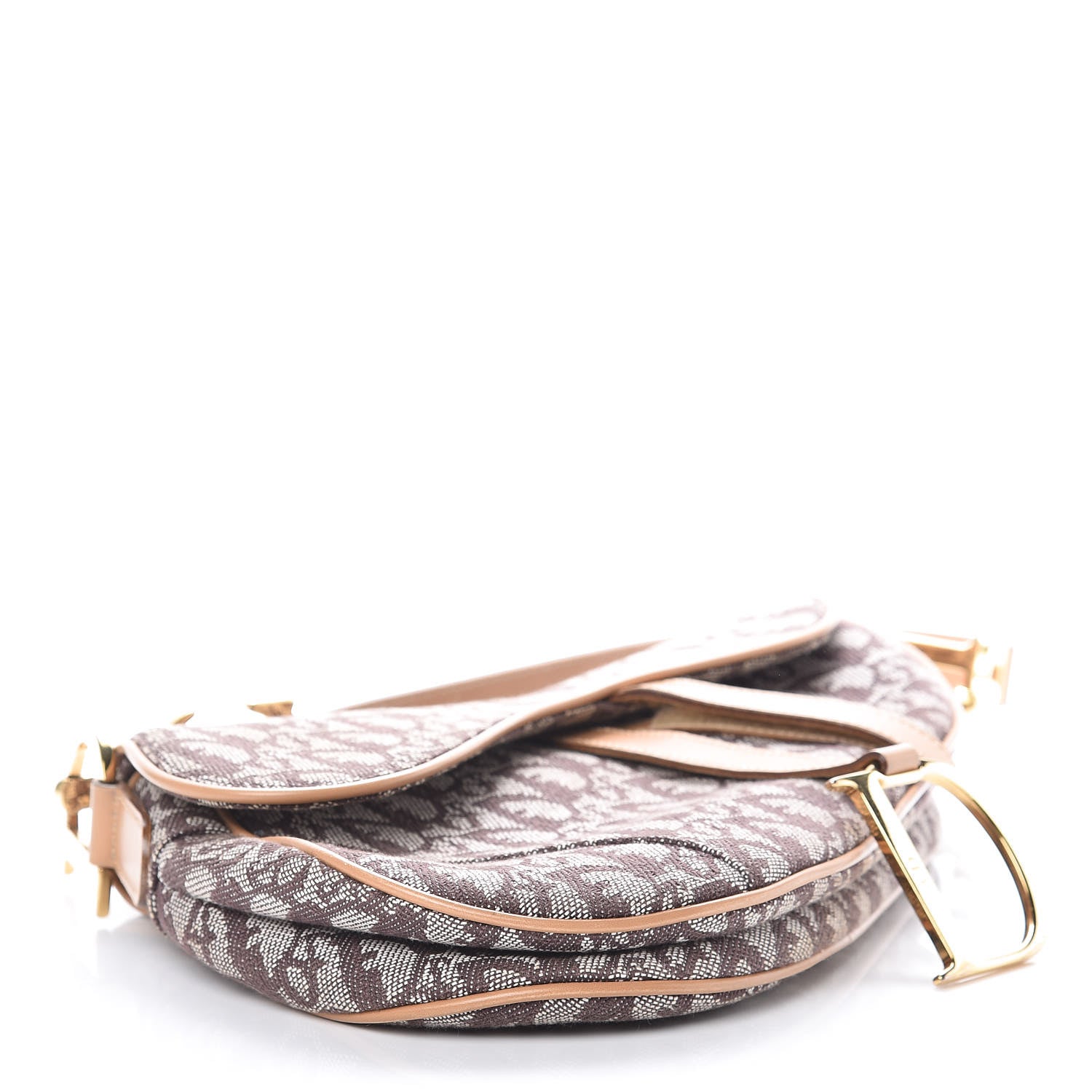 Christian Dior Monogram Saddle Bag Beige 5 of 7