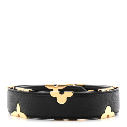 Louis Vuitton Taurillon Iris Bandouliere Shoulder Strap Black 2 of 4