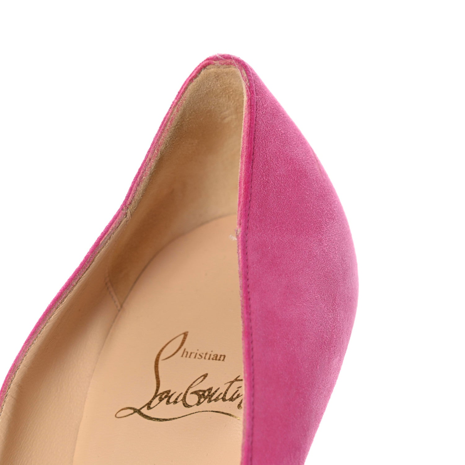 Christian Louboutin Suede Platform Peep Toe Pumps 39 9 of 9