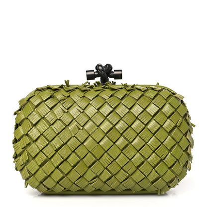 Bottega Veneta Nappa Fringe Intrecciato Knot Clutch Assenzio 1 of 8