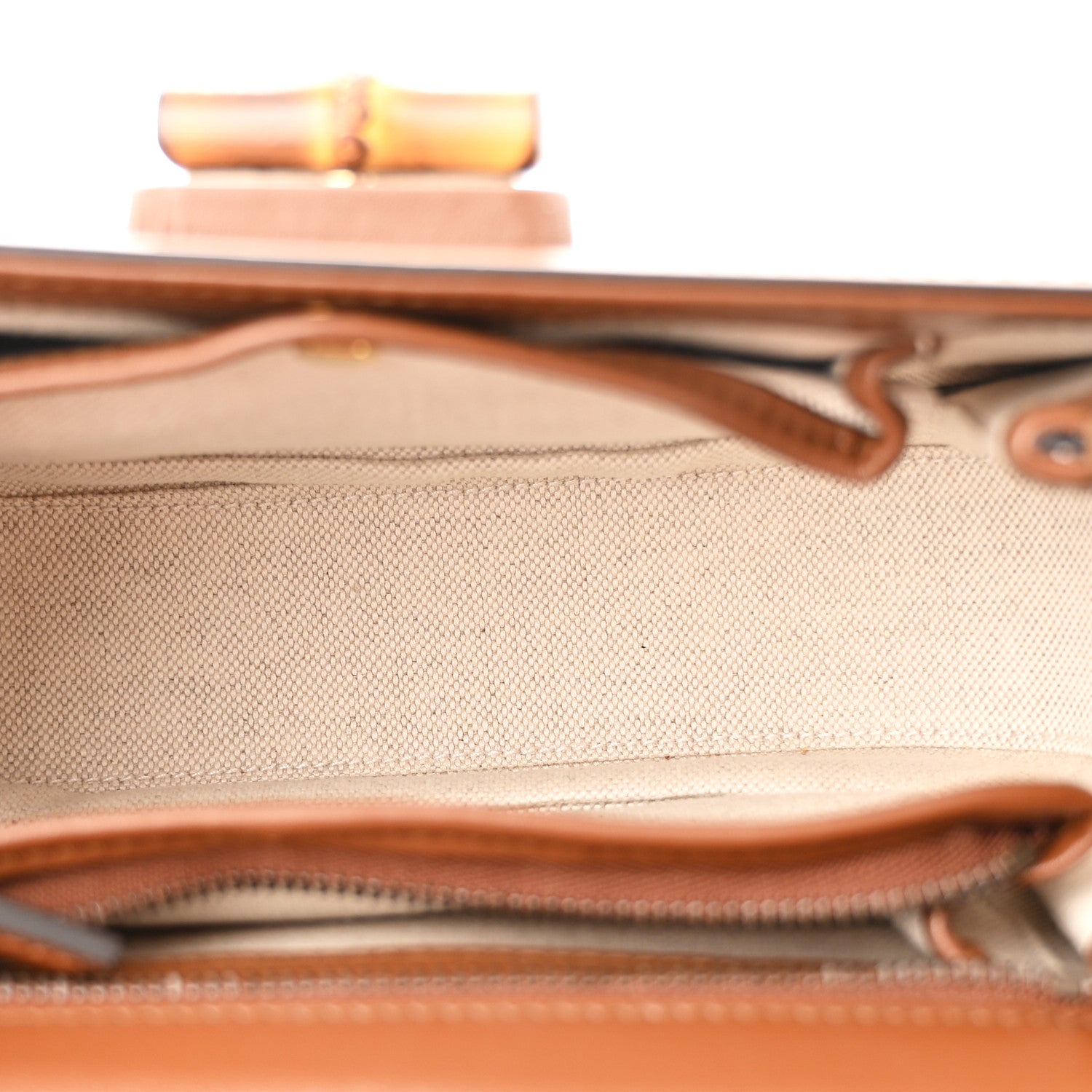 Gucci Boarded Dyana Lux Calfskin Web Small Bamboo 1947 Top Handle Bag Brown 5 of 10