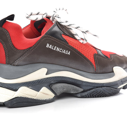 Balenciaga Fabric Mesh Mens Triple S Sneakers 47 Rouge Black 13 of 17