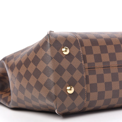 Louis Vuitton Damier Ebene Caissa Hobo Rose Ballerine 6 of 10