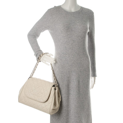 Chanel Caviar Quilted Timeless Accordion Flap White 2 of 9