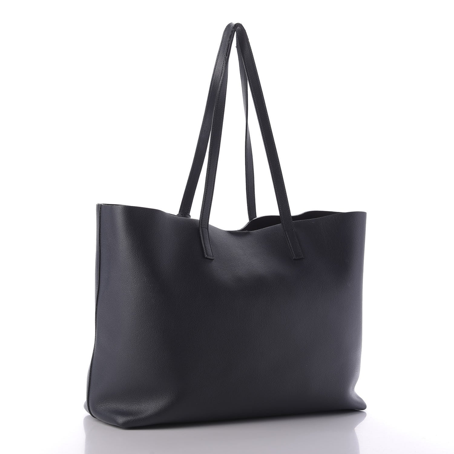 Saint Laurent Calfskin Large Shopping Tote Black 3 of 11