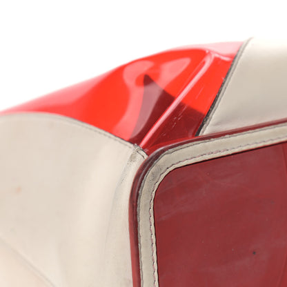 Christian Louboutin Calfskin PVC Love Spikes East West Cabata Tote Latte Multicolor 6 of 28