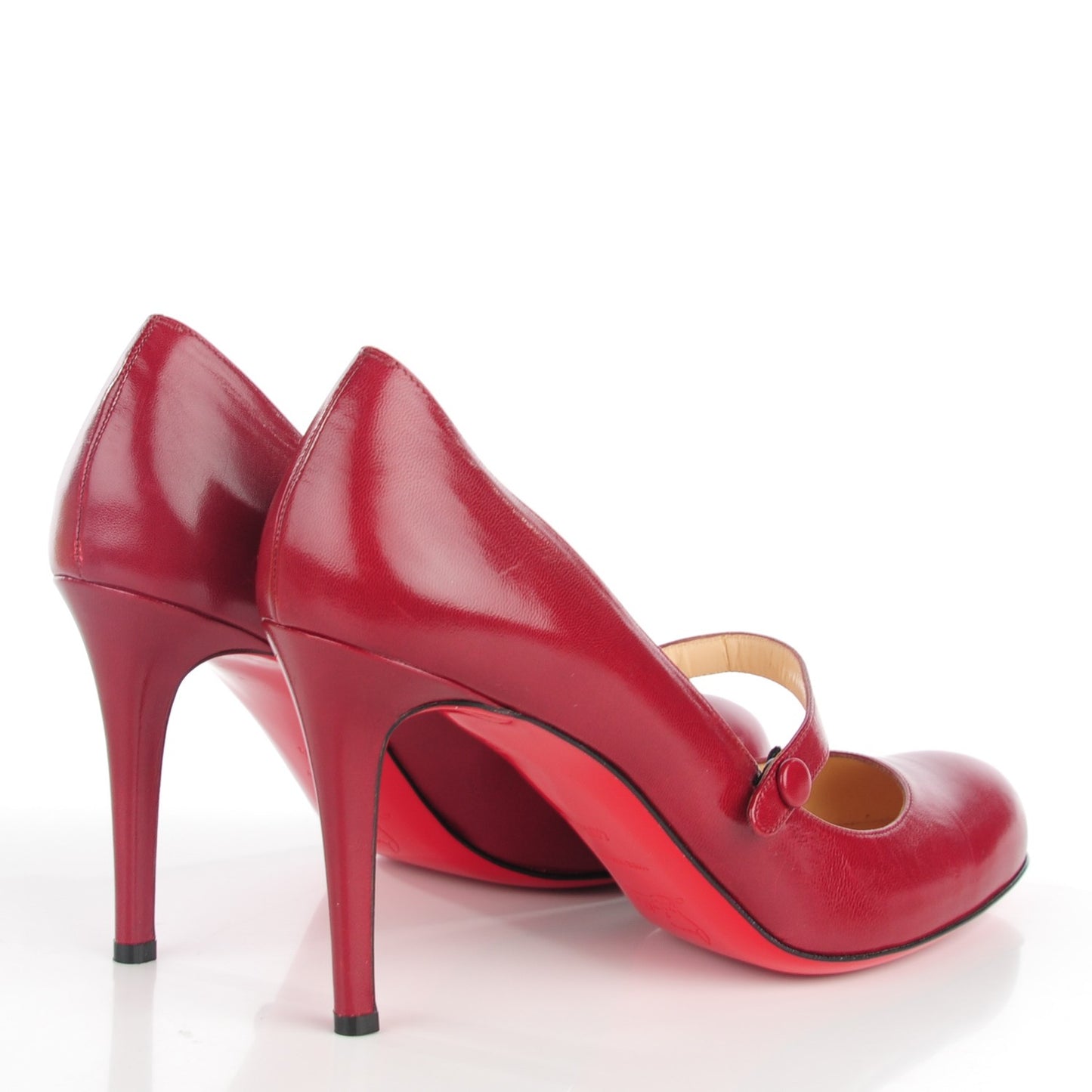 Kid Leather Wallis 85 Mary Jane Pumps 40.5 Red