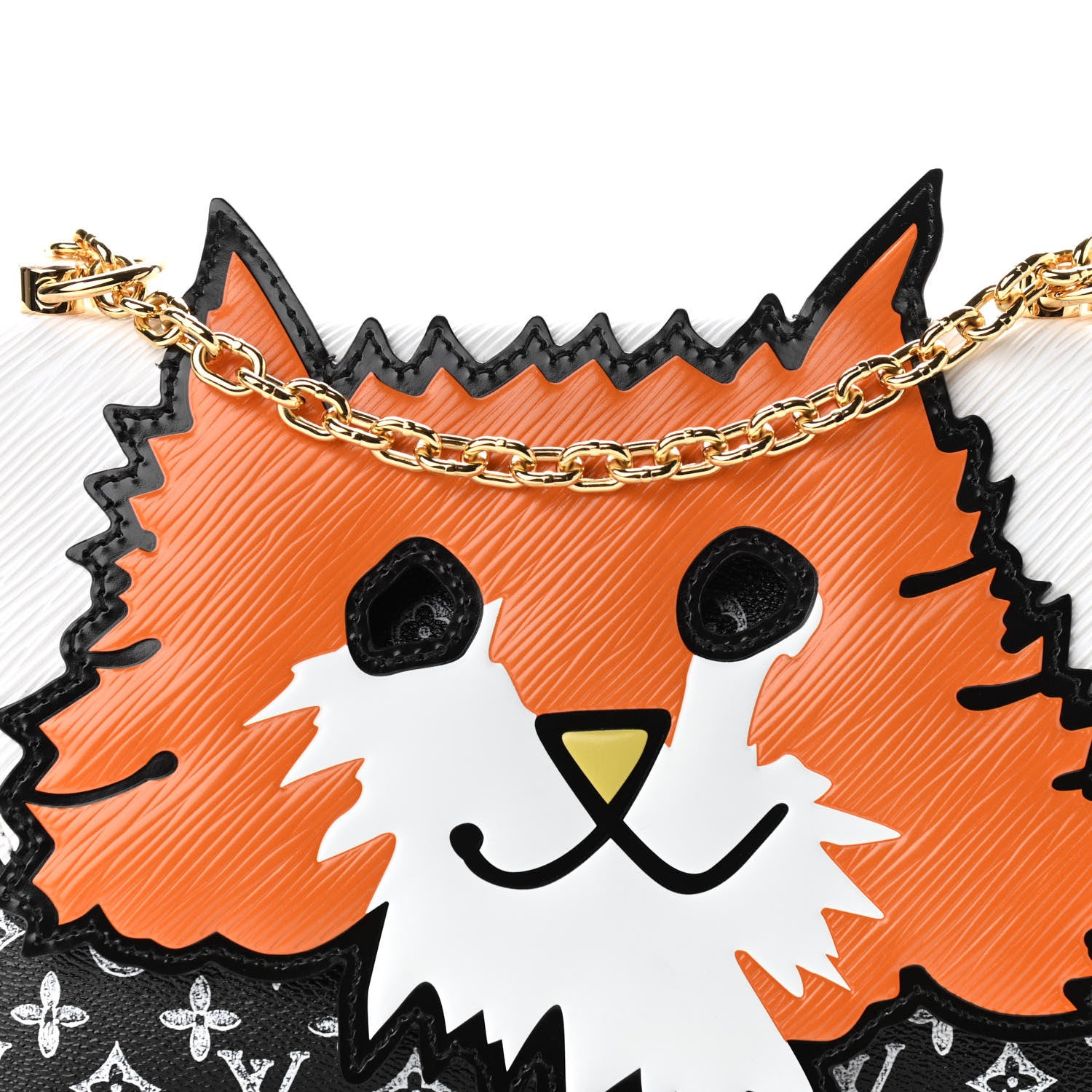 Louis Vuitton Epi Catogram Cat Bag Orange Black 8 of 11