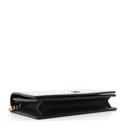 Gucci Calfskin Mini GG Marmont Chain Wallet Black 4 of 11