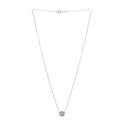 Tiffany Platinum Diamond Enchant Flower Pendant Necklace 3 of 5
