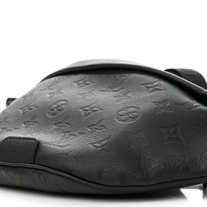 Louis Vuitton Calfskin Monogram Shadow Discovery Bumbag Black 9 of 9