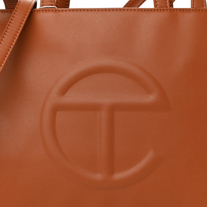 Telfar Vegan Leather Medium Shopping Bag Tan 8 of 10