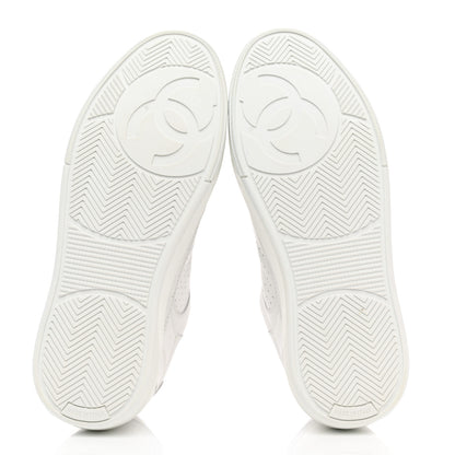 Chanel Calfskin Womens Logo Sneakers 36 White 5 of 9