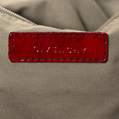 Givenchy Crinkled Patent Calfskin Medium Nightingale Red 6 of 21
