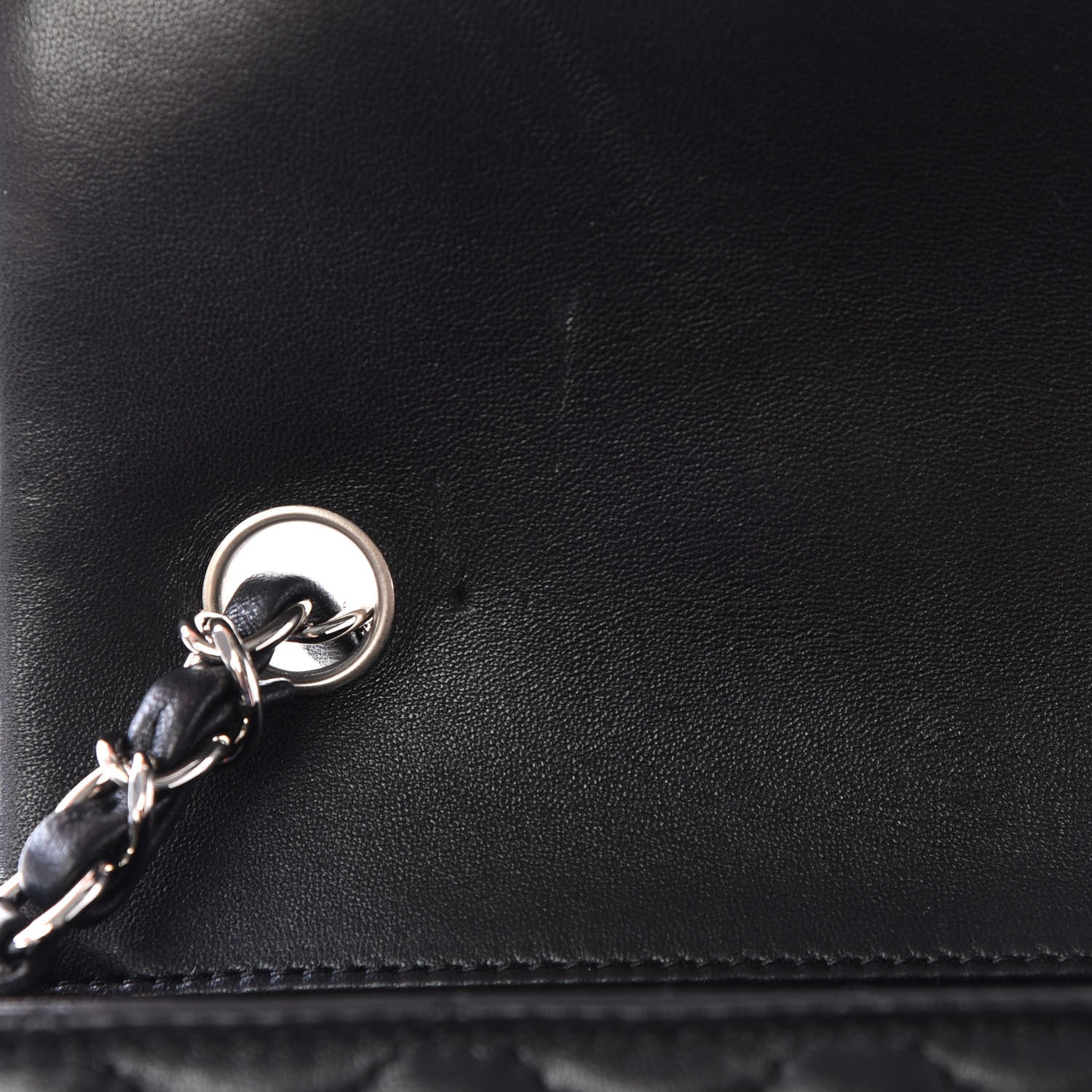 Chanel Lambskin Quilted Mini Rectangular Flap Black 12 of 13