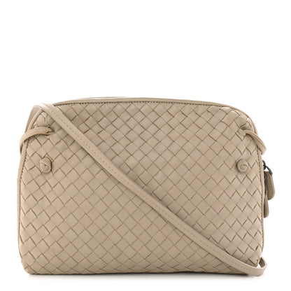 Bottega Veneta Nappa Intrecciato Nodini Crossbody Messenger Mink 1 of 9