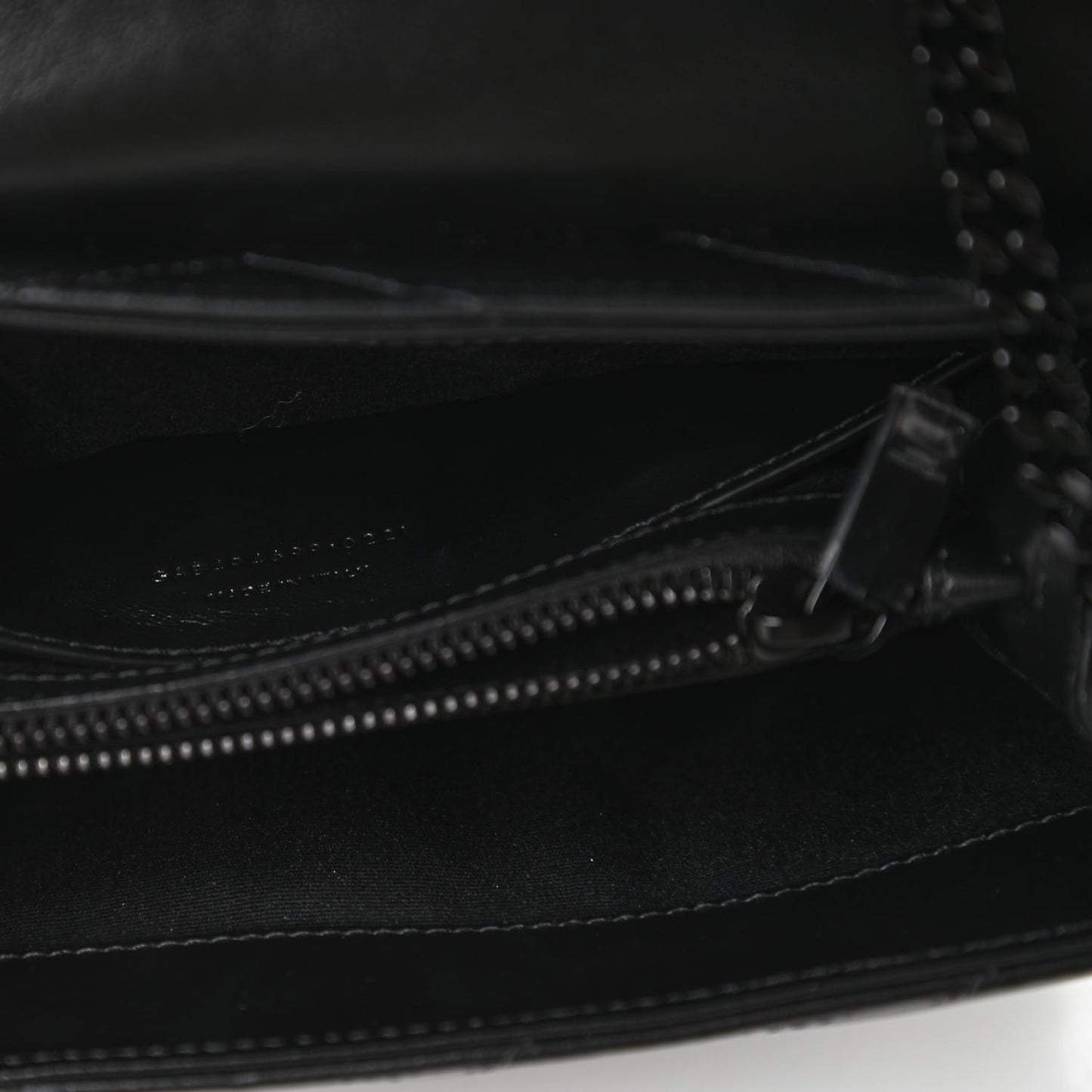 Calfskin Y Quilted Monogram Small Loulou Chain Satchel Black