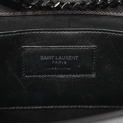 Saint Laurent Grain De Poudre Medium Classic Monogram Kate Satchel Coal 7 of 10
