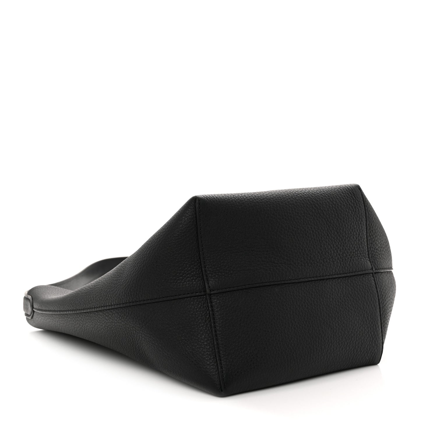 Grained Calfskin Medium N/S Park Tote Black