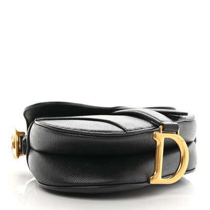 Christian Dior Grained Calfskin Mini Saddle Bag Black 4 of 10