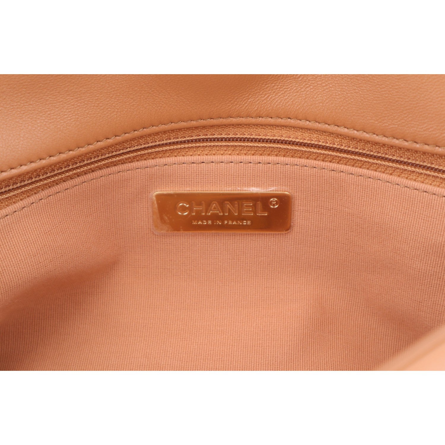 Chanel Lambskin Quilted Large Chanel 19 Flap Brown 6 of 10