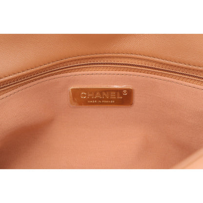 Chanel Lambskin Quilted Large Chanel 19 Flap Brown 6 of 10