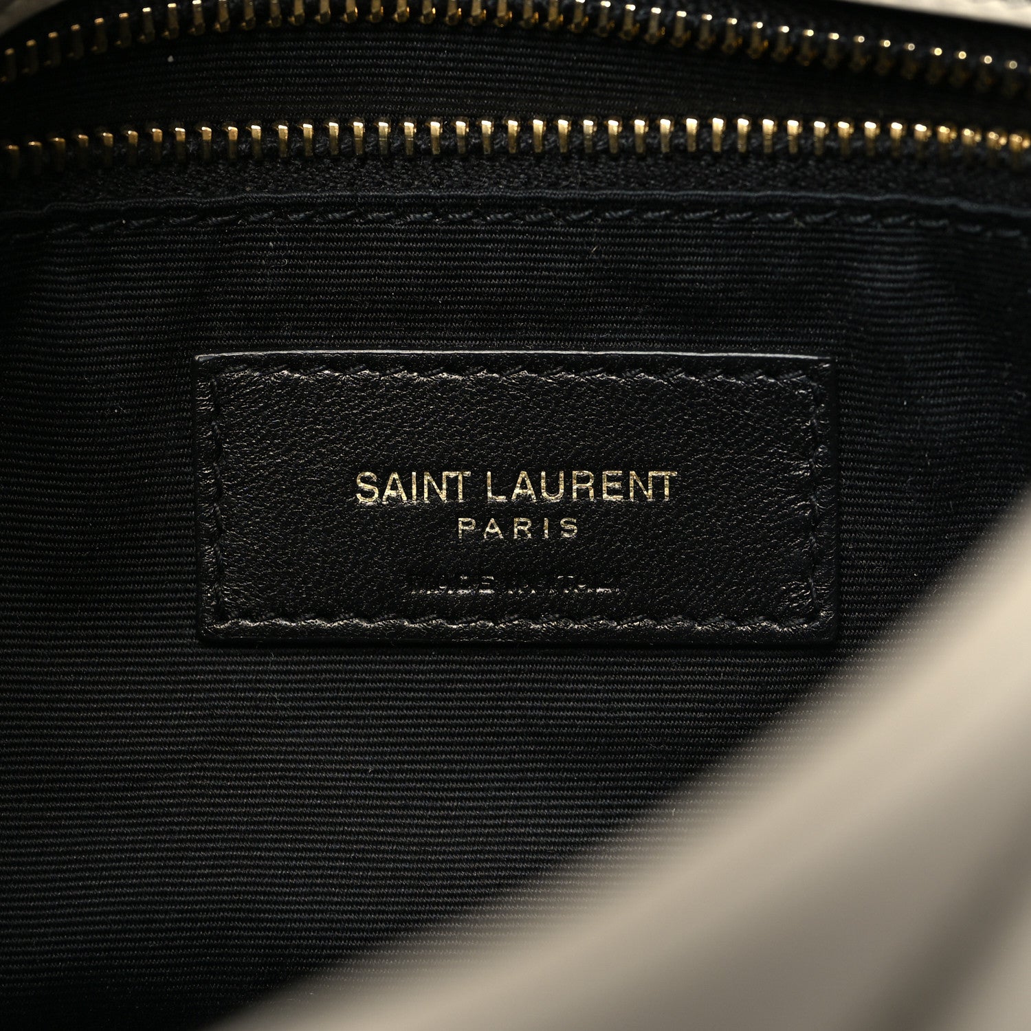 Saint Laurent Lambskin Quilted Toy Loulou Puffer Monogram Chain Satchel Crema Soft 6 of 10