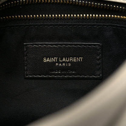 Saint Laurent Lambskin Quilted Toy Loulou Puffer Monogram Chain Satchel Crema Soft 6 of 10