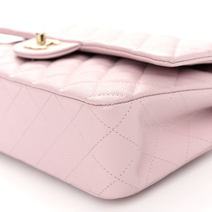 Chanel Caviar Quilted Medium Double Flap Light Pink 10 of 10