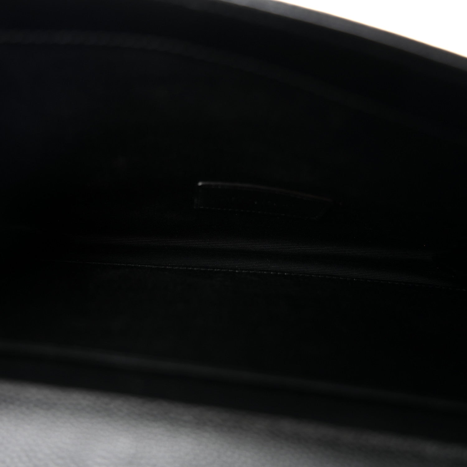 Saint Laurent Grain De Poudre Matelasse Chevron Monogram Envelope Clutch Black Black 5 of 11