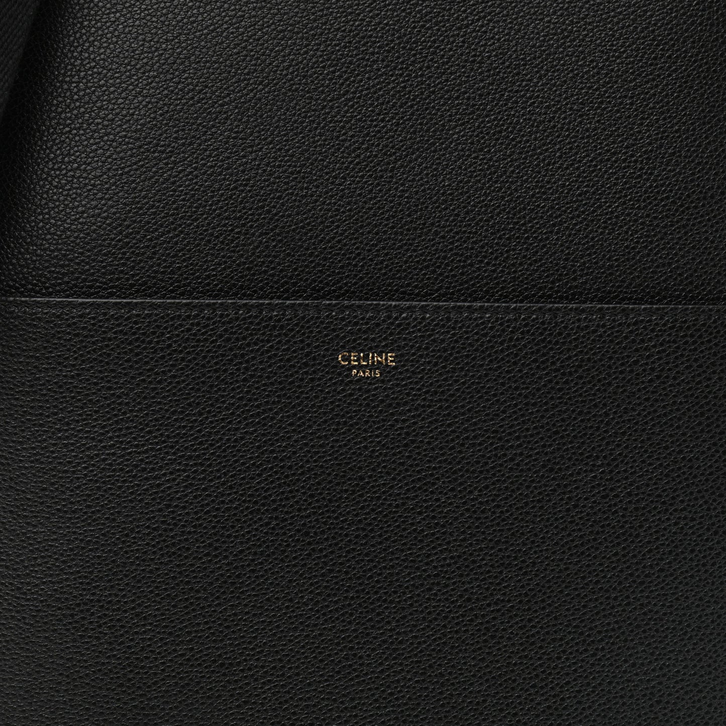 Soft Grained Calfskin Sangle Bucket Bag Black