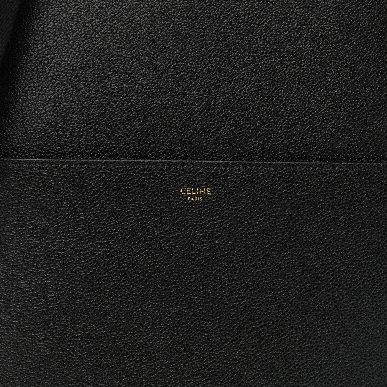 Celine Soft Grained Calfskin Sangle Bucket Bag Black 7 of 9
