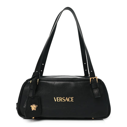Versace Lambskin Bowling Bag Black 1 of 9