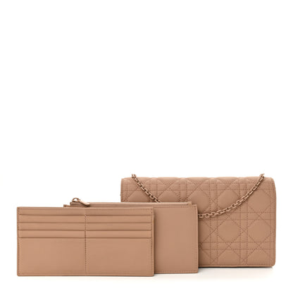 Christian Dior Ultra Matte Calfskin Cannage Lady Dior Clutch Fard 3 of 11