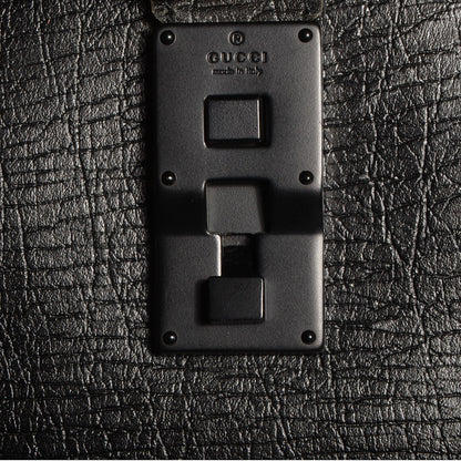 Gucci Leather Bamboo Bullet Tote Bag Black 6 of 8
