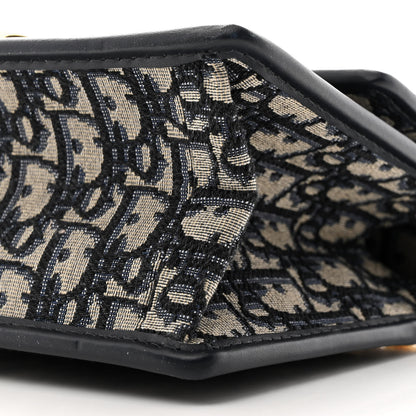 Christian Dior Oblique 30 Montaigne Chain Flap Bag Blue 10 of 11