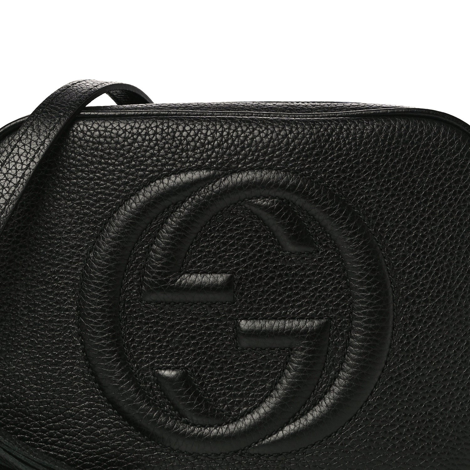 Gucci Pebbled Calfskin Small Soho Disco Bag Black 9 of 13