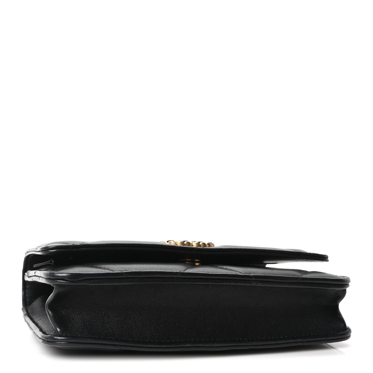 Chanel Lambskin Quilted Chanel 19 Wallet On Chain WOC Black 4 of 11