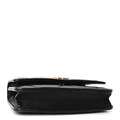 Chanel Lambskin Quilted Chanel 19 Wallet On Chain WOC Black 4 of 11
