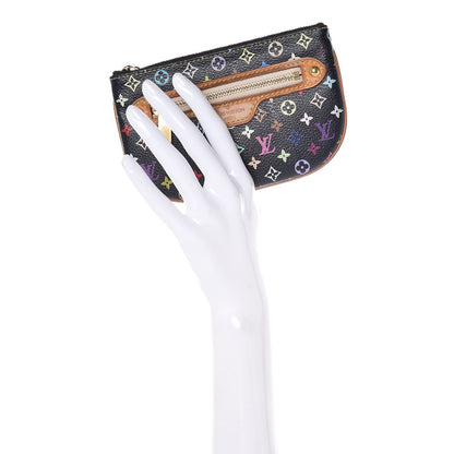 Louis Vuitton Monogram Multicolor Pochette Plate MM Black 2 of 7