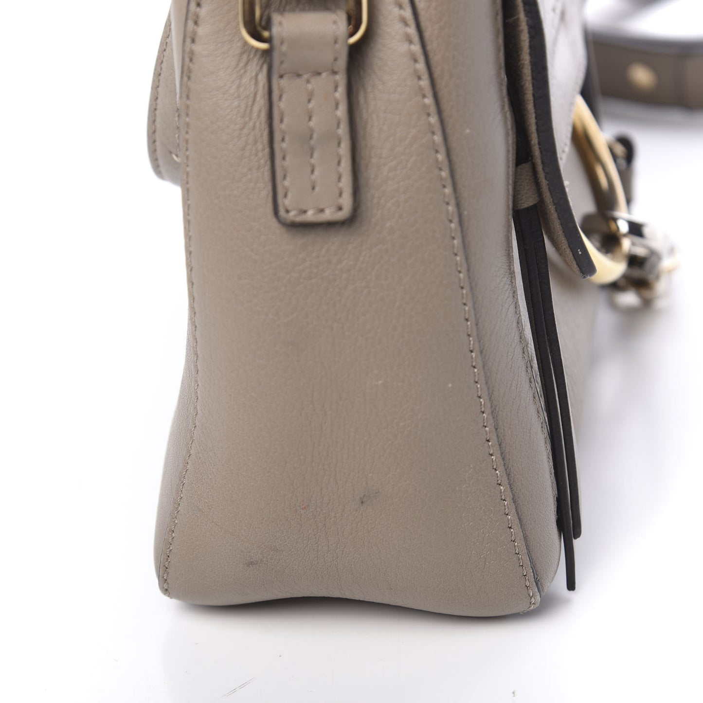 Calfskin Mini Faye Day Shoulder Bag Motty Grey