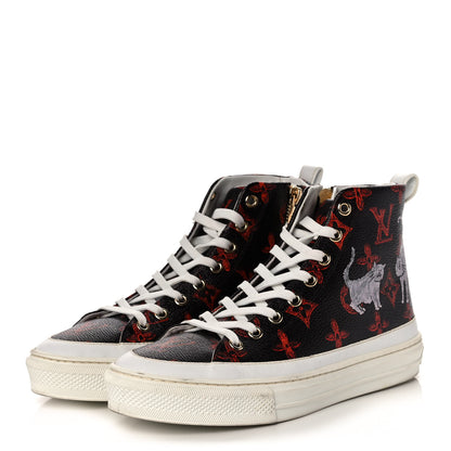 Louis Vuitton Catogram Stellar Sneaker Boots 35 Marron 3 of 9