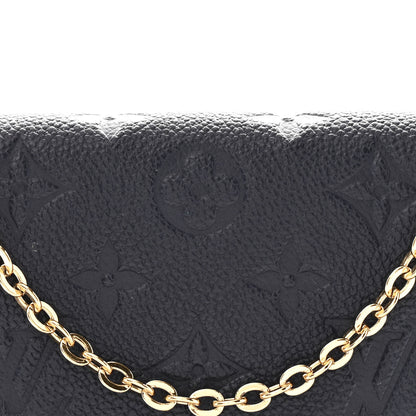 Louis Vuitton Empreinte Pochette Felicie Chain Wallet Marine Rouge 10 of 13