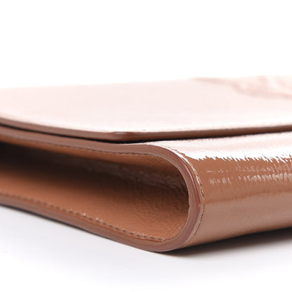 Saint Laurent Textured Patent Calfskin Monogram Large Belle De Jour Clutch Nude 7 of 14
