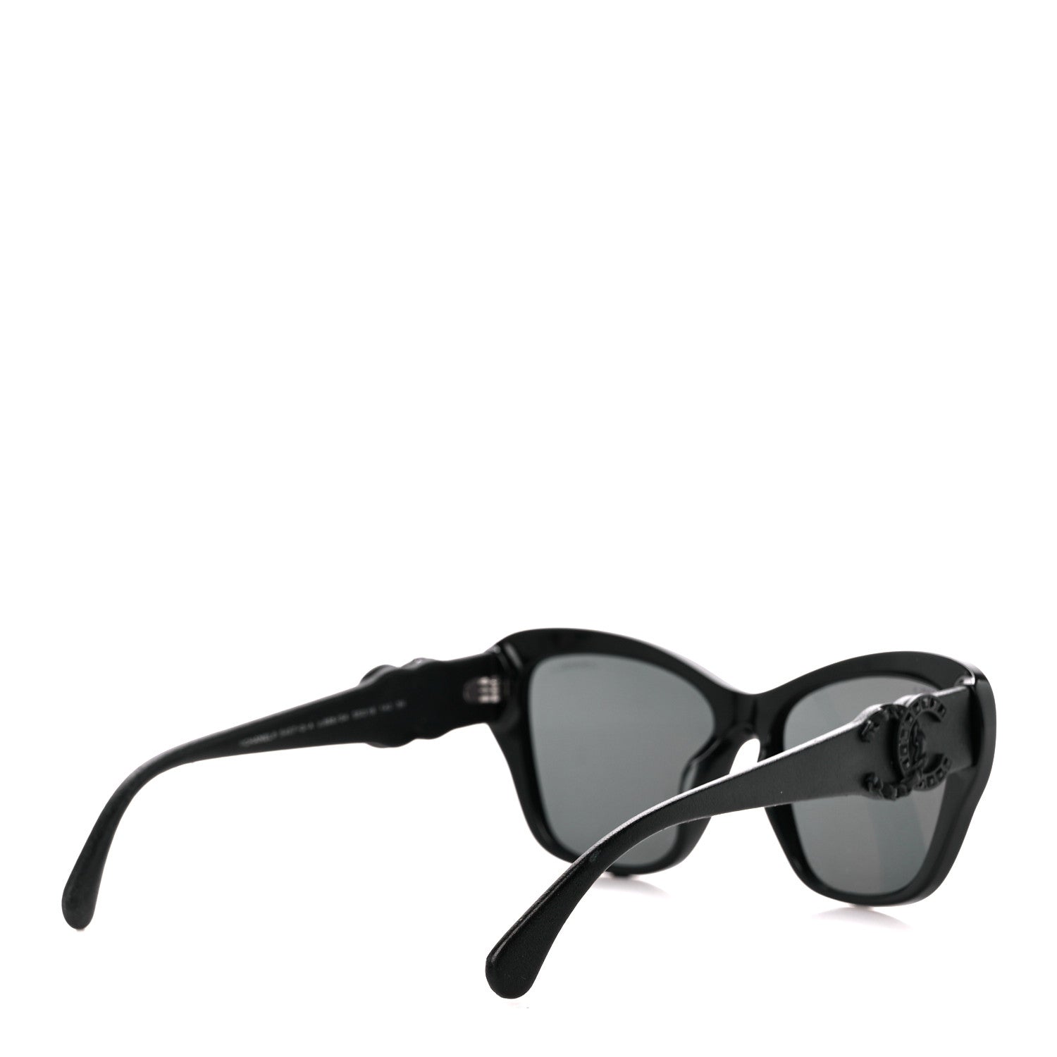 Chanel Acetate Lambskin CC Sunglasses 5457-Q-A Black 4 of 8