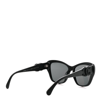 Chanel Acetate Lambskin CC Sunglasses 5457-Q-A Black 4 of 8