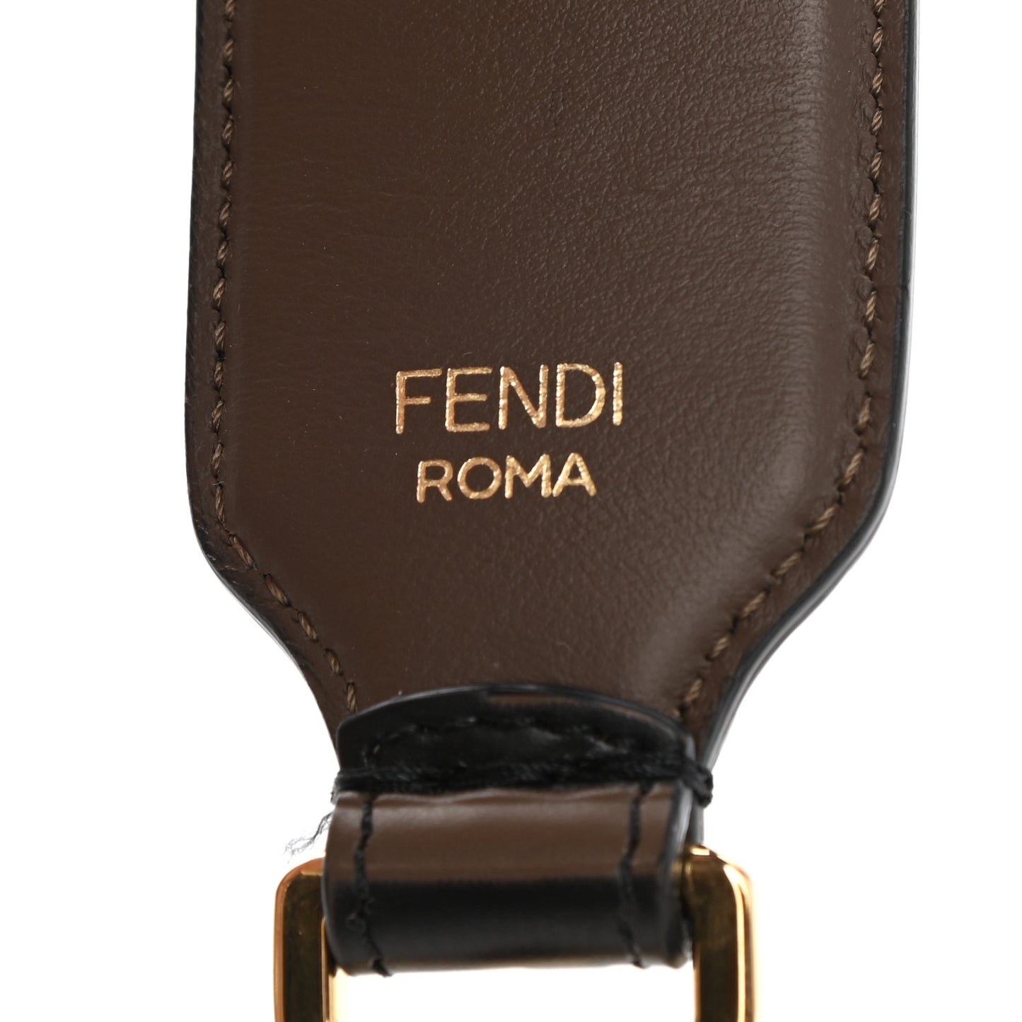 Vitello Century Bi-Color FF 1974 Embossed Strap You Maya Black