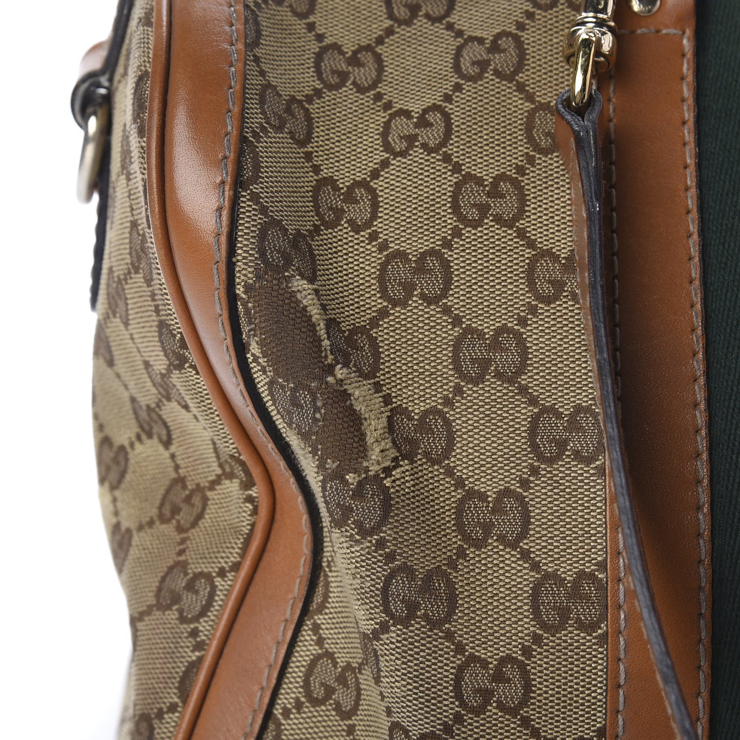 Monogram Vintage Web Medium Boston Tobacco