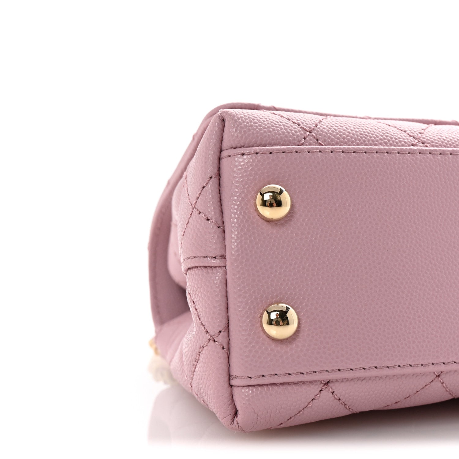 Chanel Caviar Quilted Extra Mini Coco Handle Flap Light Pink 9 of 11